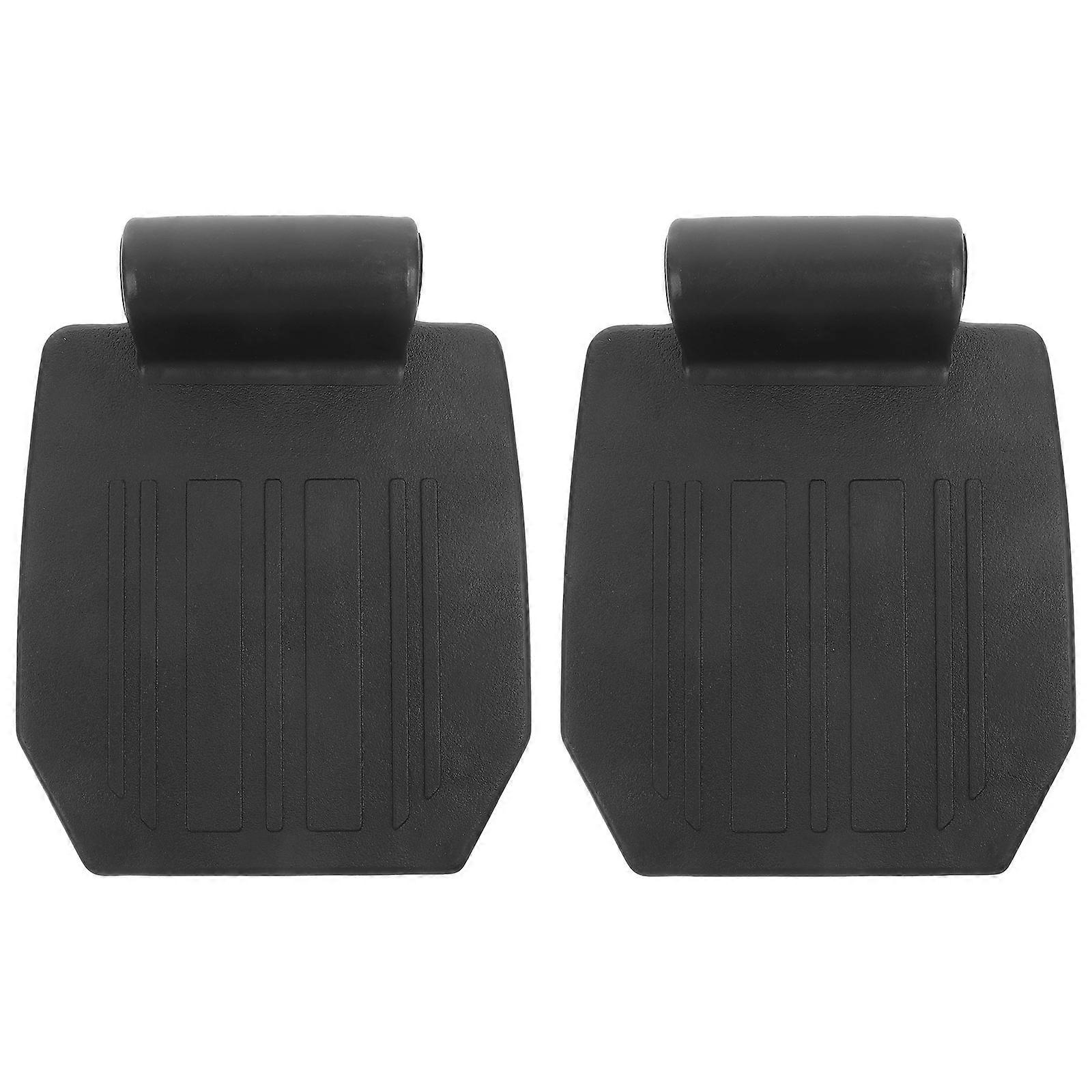Elevating Wheelchair Footrests 2Pcs Universal Design For Daily Use Light and Convenient Support For Wheelchair Users Black Color