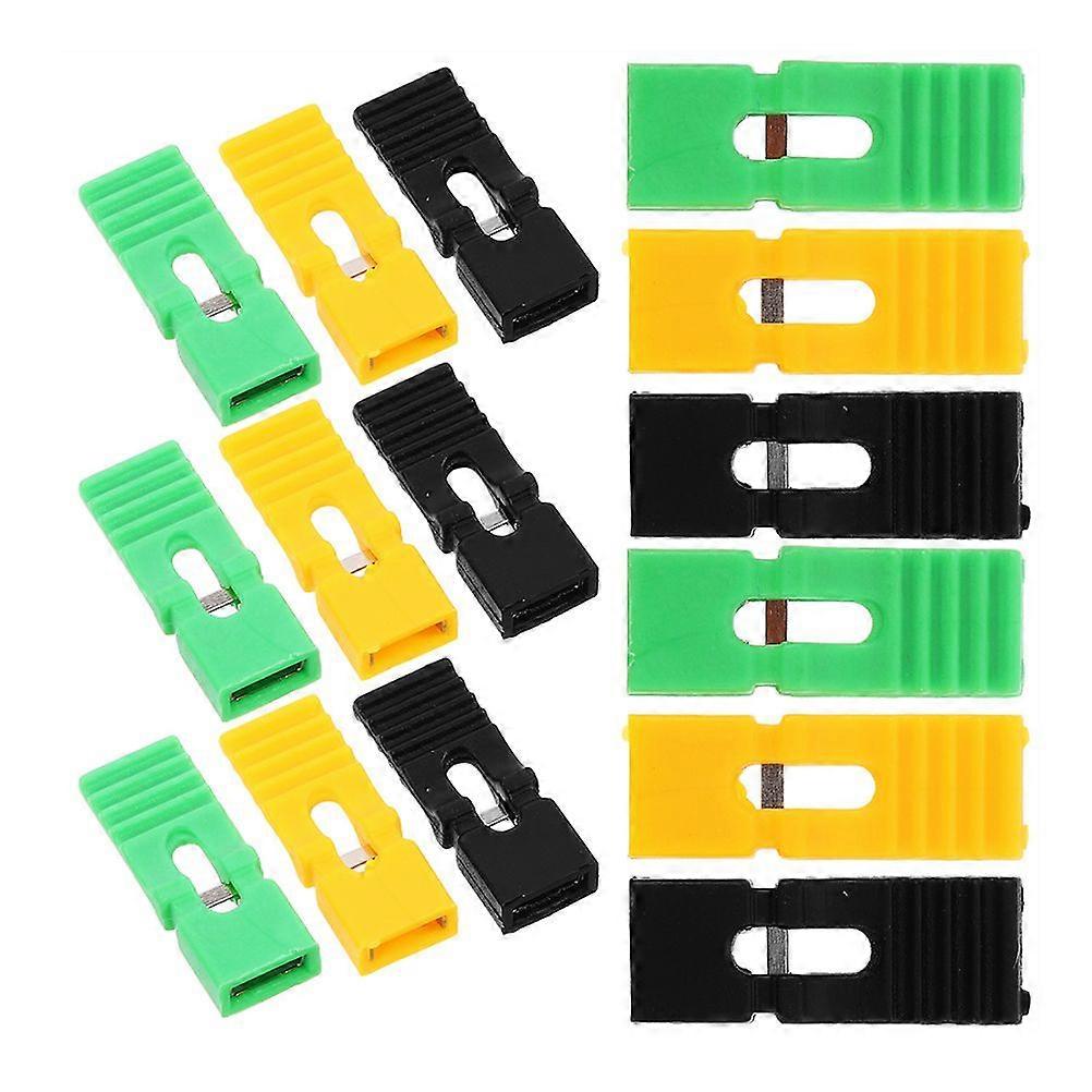 30PCS Pitch Short Circuit Shunts Jumper Caps Open Closed Connectors for DVD Accessories Hard Drive Shunts Circuit Board Repair DIY Projects