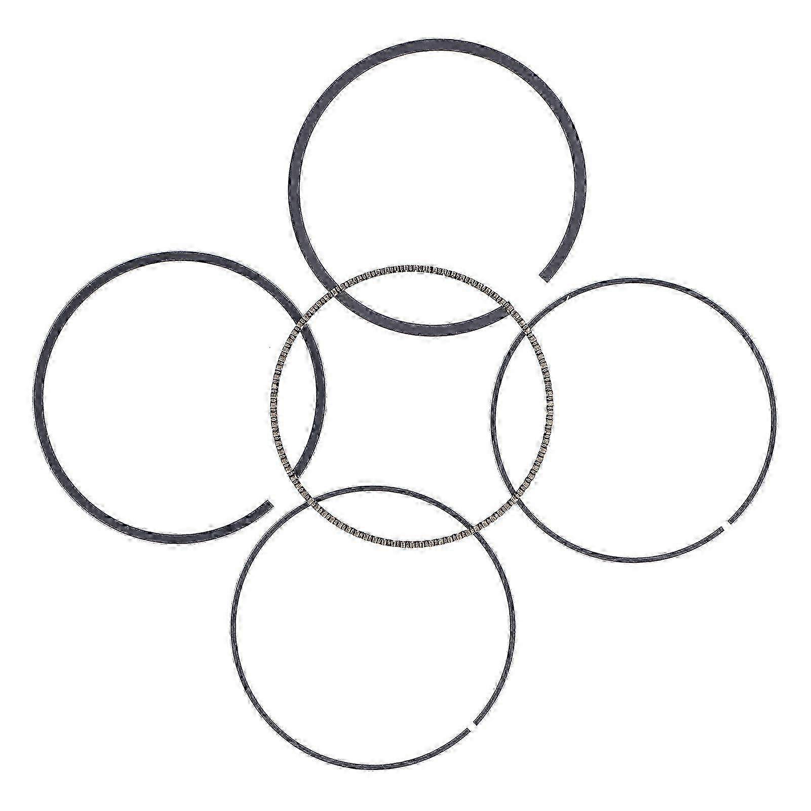 5pcs 190F Piston Ring Replacement High Hardness 0.06in Thick Gasoline Generator Accessories