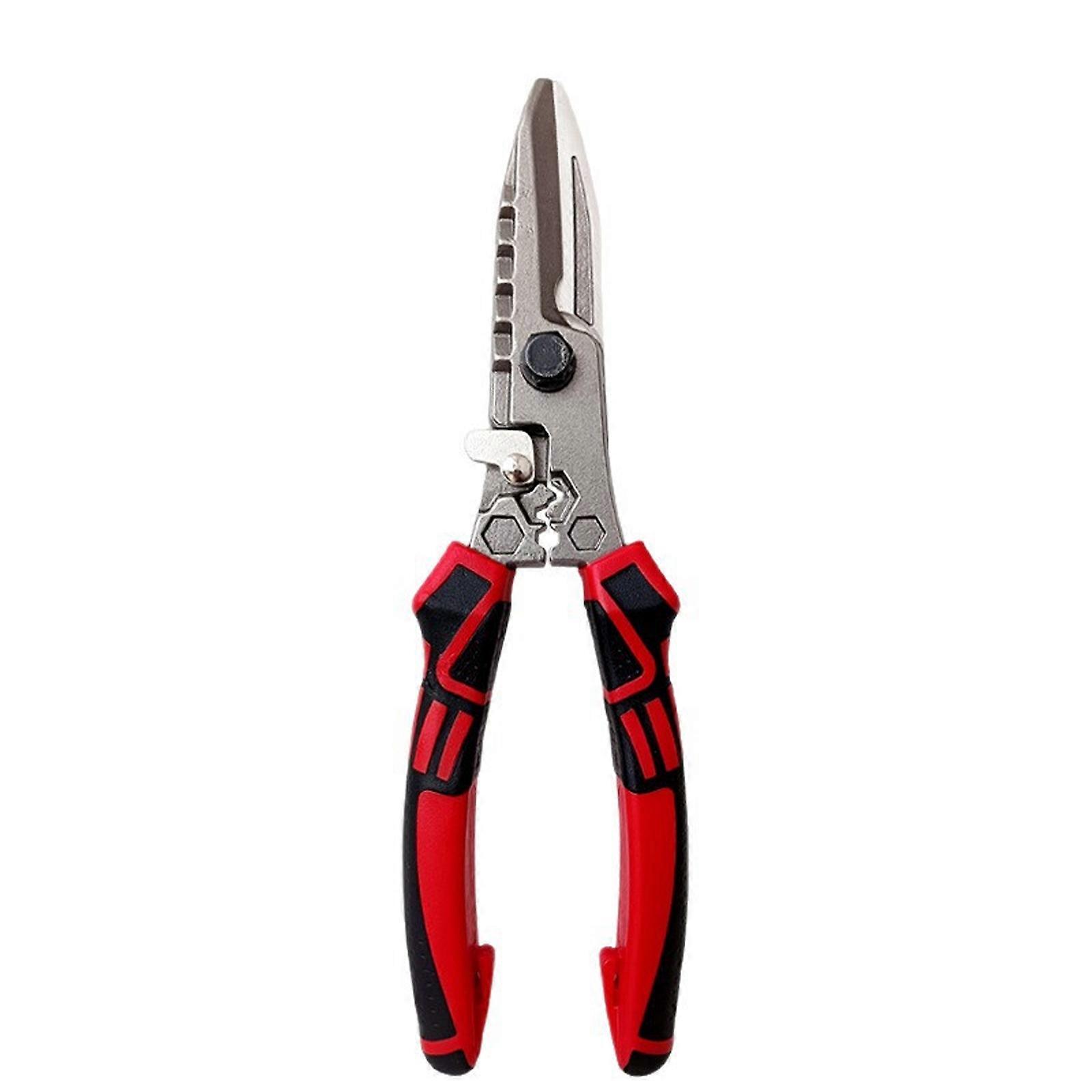 Industrial Metal Shears Electrician Scissors Wire Tool Durability Smoothly edges Blade For Efficient Sheet Iron Cutting Tasks Multicolor