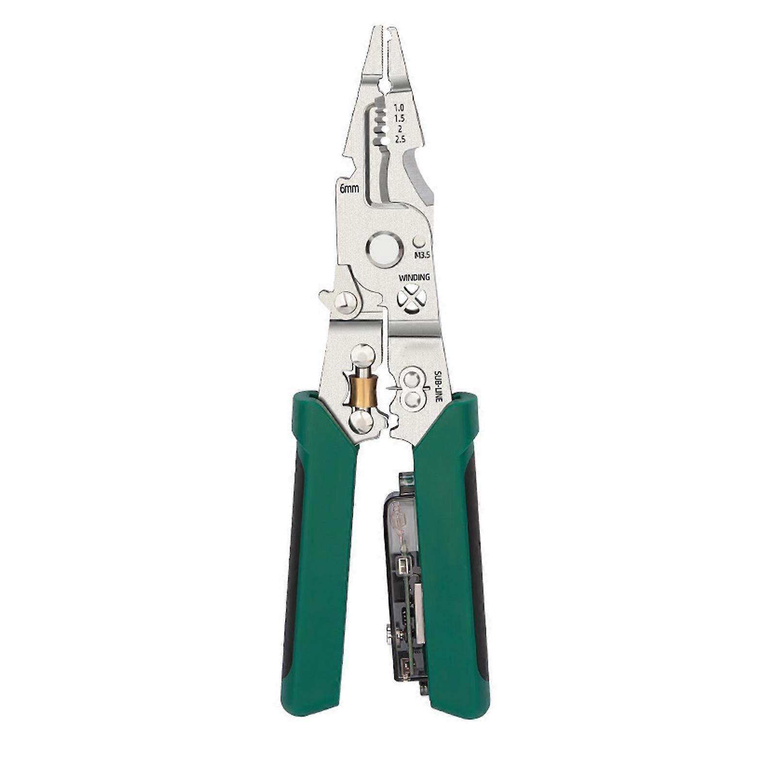 Multifunction Wire Stripper Electricians Cable Cutting Scissors Electrical Wire Pliers Crimping Pliers Multicolor