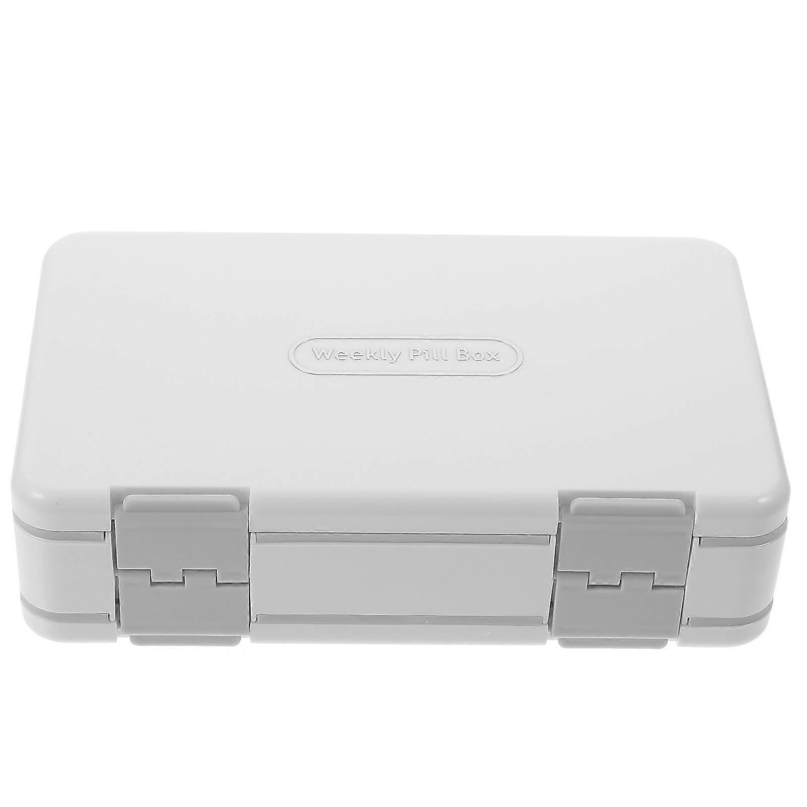 Tablet Dispenser 7 Day Weekly Pill Box for Medicine Storage