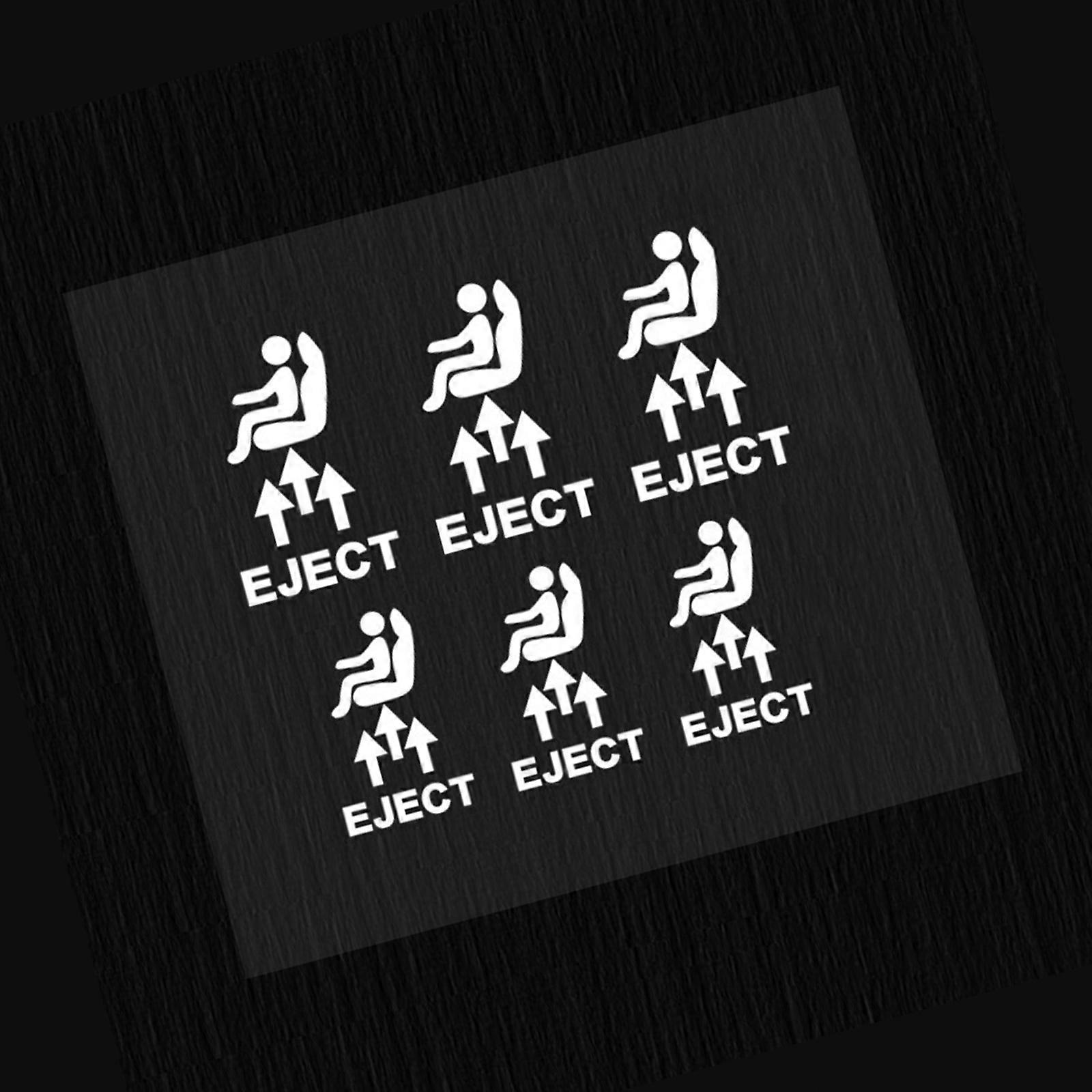 6PCS Car Dashboard Stickers For Blank Button Low Viscosity Adhesive Easy Installation Temperature Tolerant Scratch Proof Multicolor