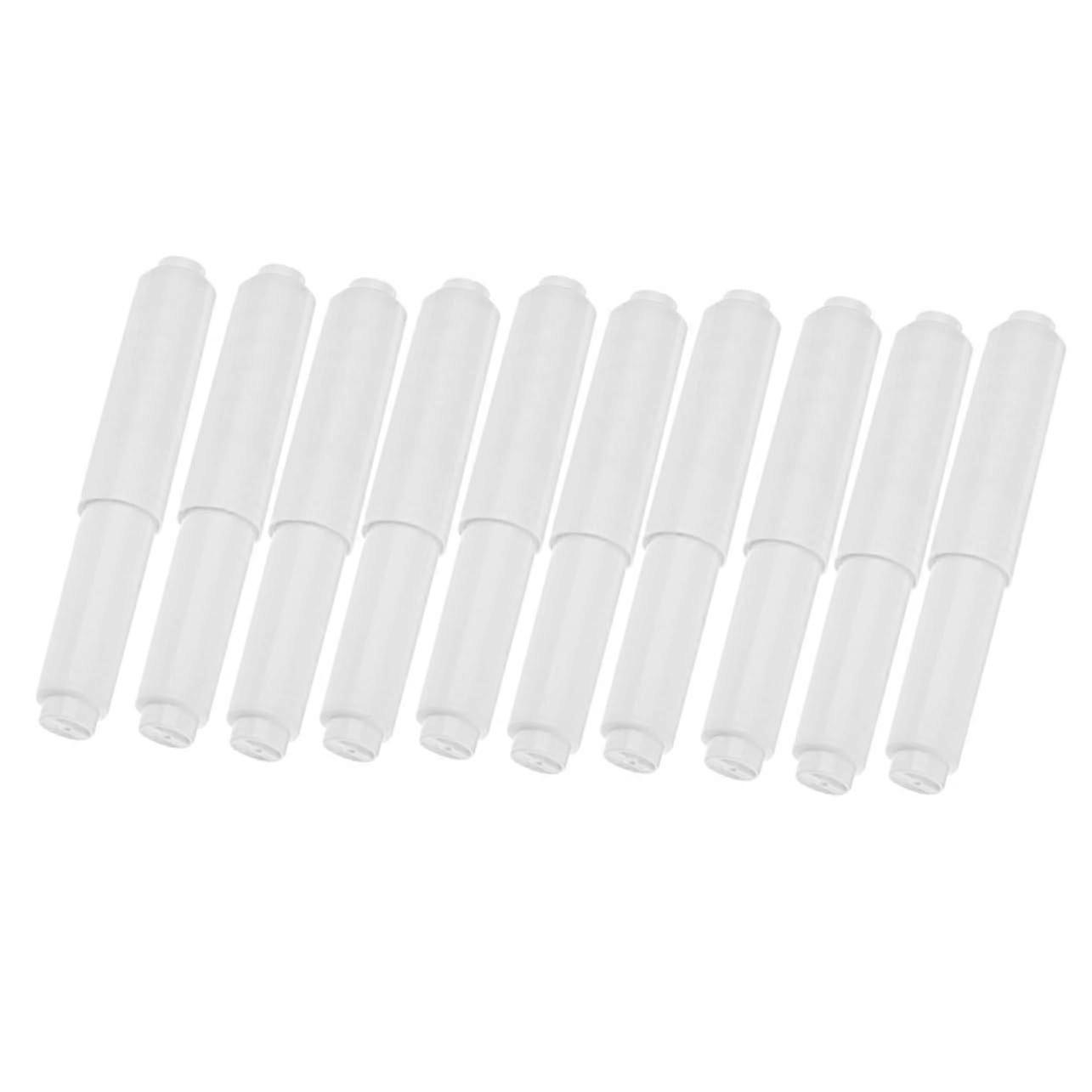 10pcs Plastic Toilet Paper Holder Rollers Spring Loaded Spindles Replacement Rods for Bathroom Tissue