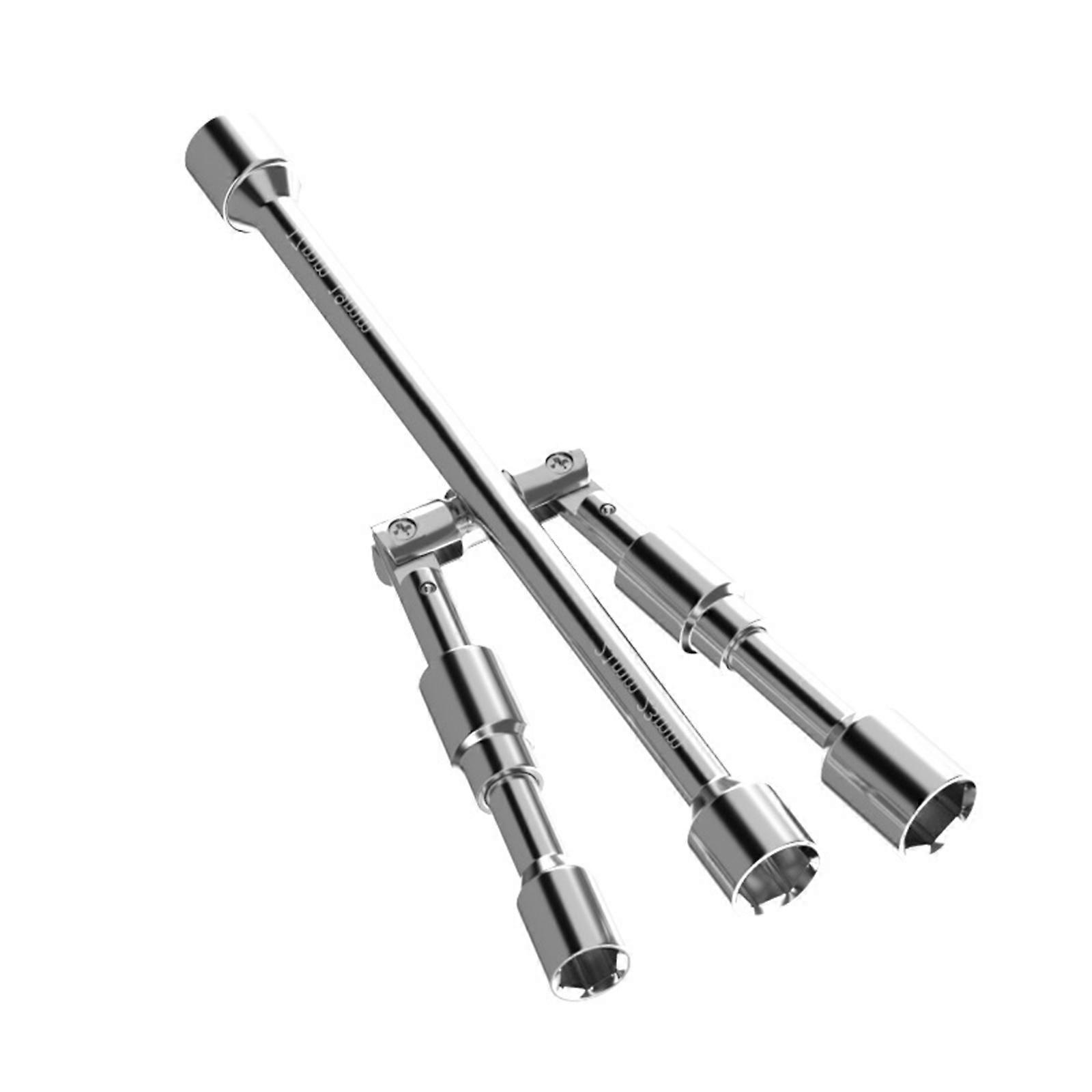 Car Fast Release Foldable Tire Iron Socket Design Multiple Size Lug Nut Remover Durability Tool For Roadside Assistance Multicolor