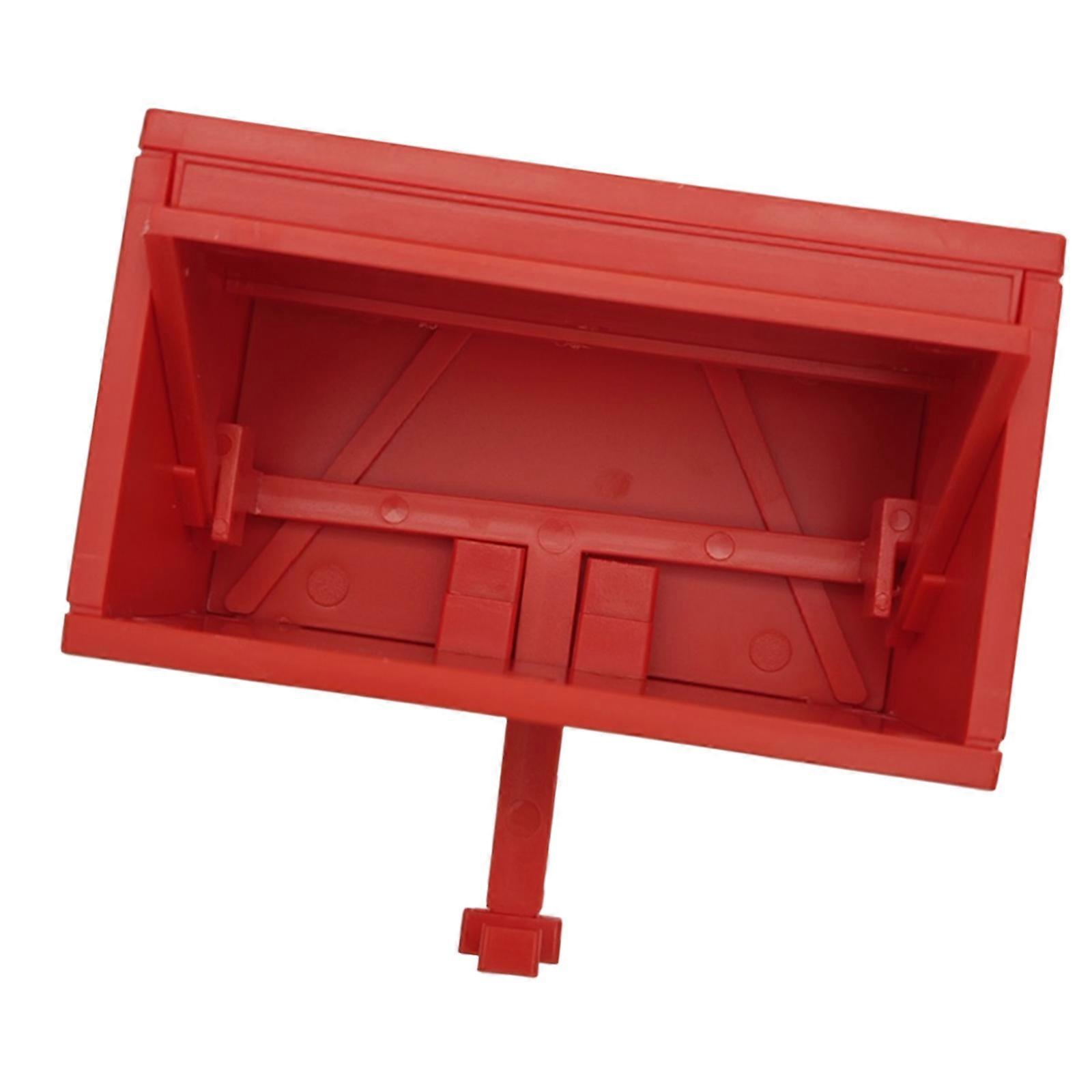 Portable Car Key Storage With Mechanical Door Opening Function ABS Keychain Hanger Easy Installation Wall Decoration  Red