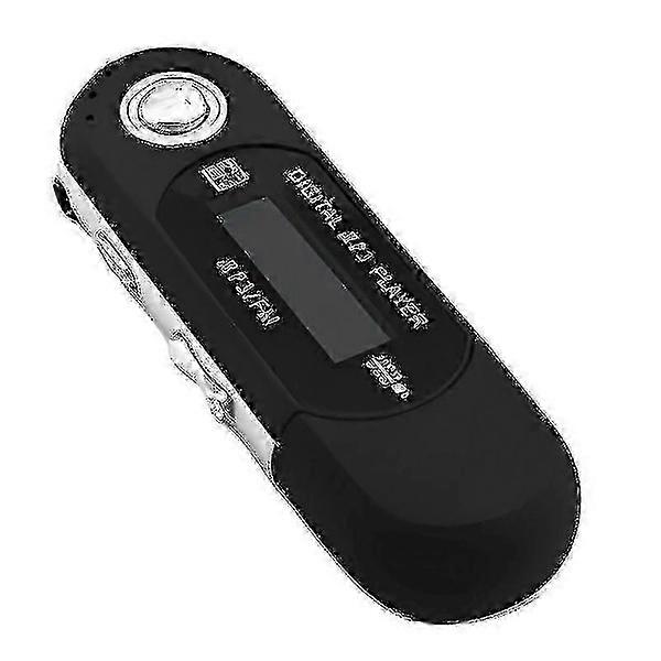 USB MP3 Player Portable Music Player Digital LCD Screen 4GB Storage FM Radio Multifunctional MP3 Music Player USB Stick - JV