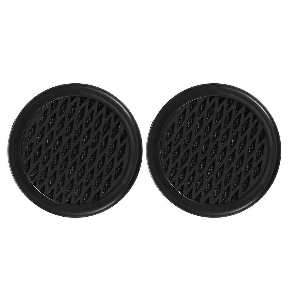 Cigar Humidifier Round Moisture Control for Storage 2Pcs Black Durable ABS