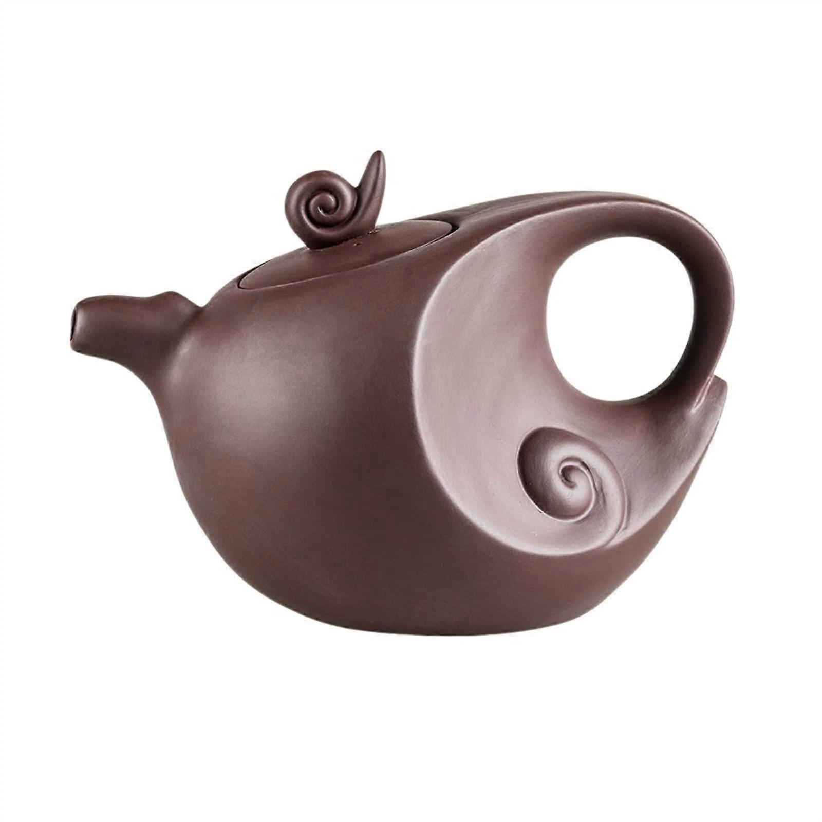 Large Capacity Handmade Purple Sand Teapot with Ball Filter for Chinese Tea Brewing