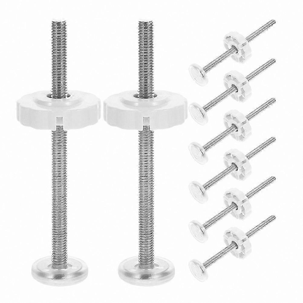 8-Pack Threaded Spindle Rods for Baby Gate Repairs and Replacement Bolts