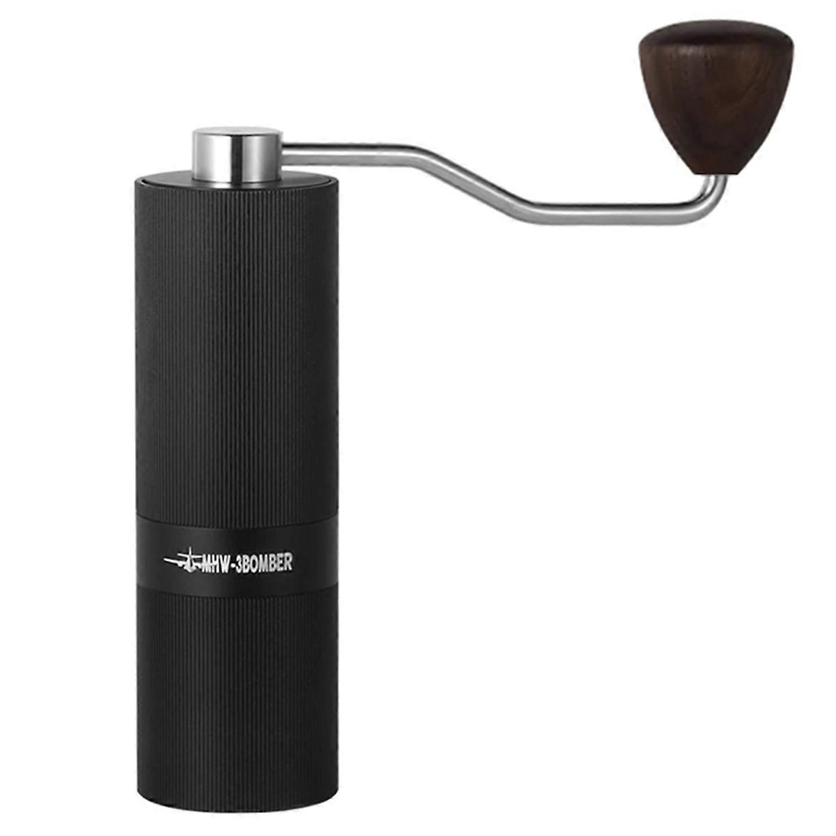 MHW-3BOMBER Manual Coffee Grinder Adjustable Settings 6 Angle Core Grinding Espresso Maker Titanium Coating Burr Tool