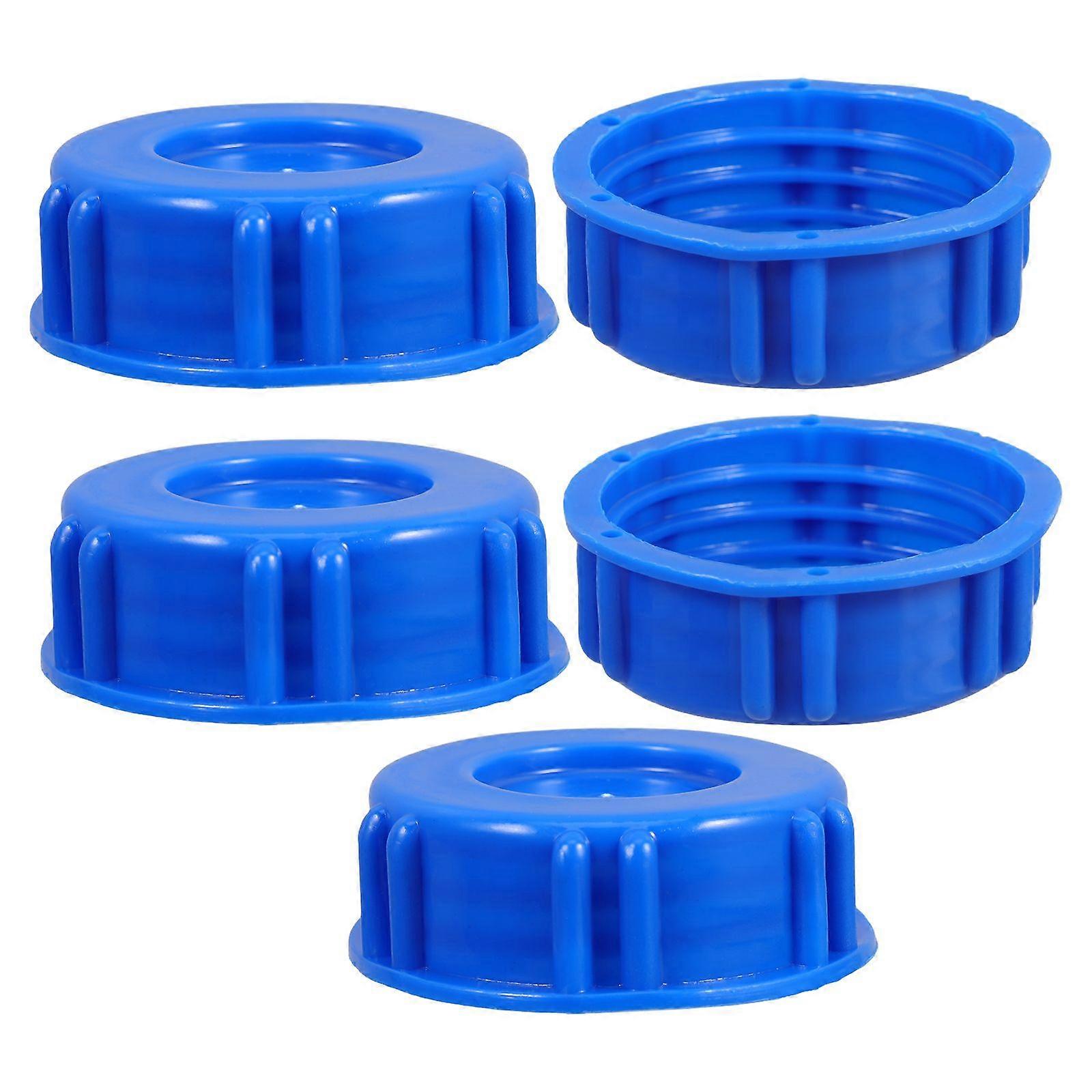 5 قطع غطاء دلو IBC قابل لإعادة الاستخدام لتخزين المياه برميل أغطية برميل المطر في الهواء الطلق لجمع مياه الأمطار غطاء دلو مقاوم للماء للأسطوانة الكيميائية