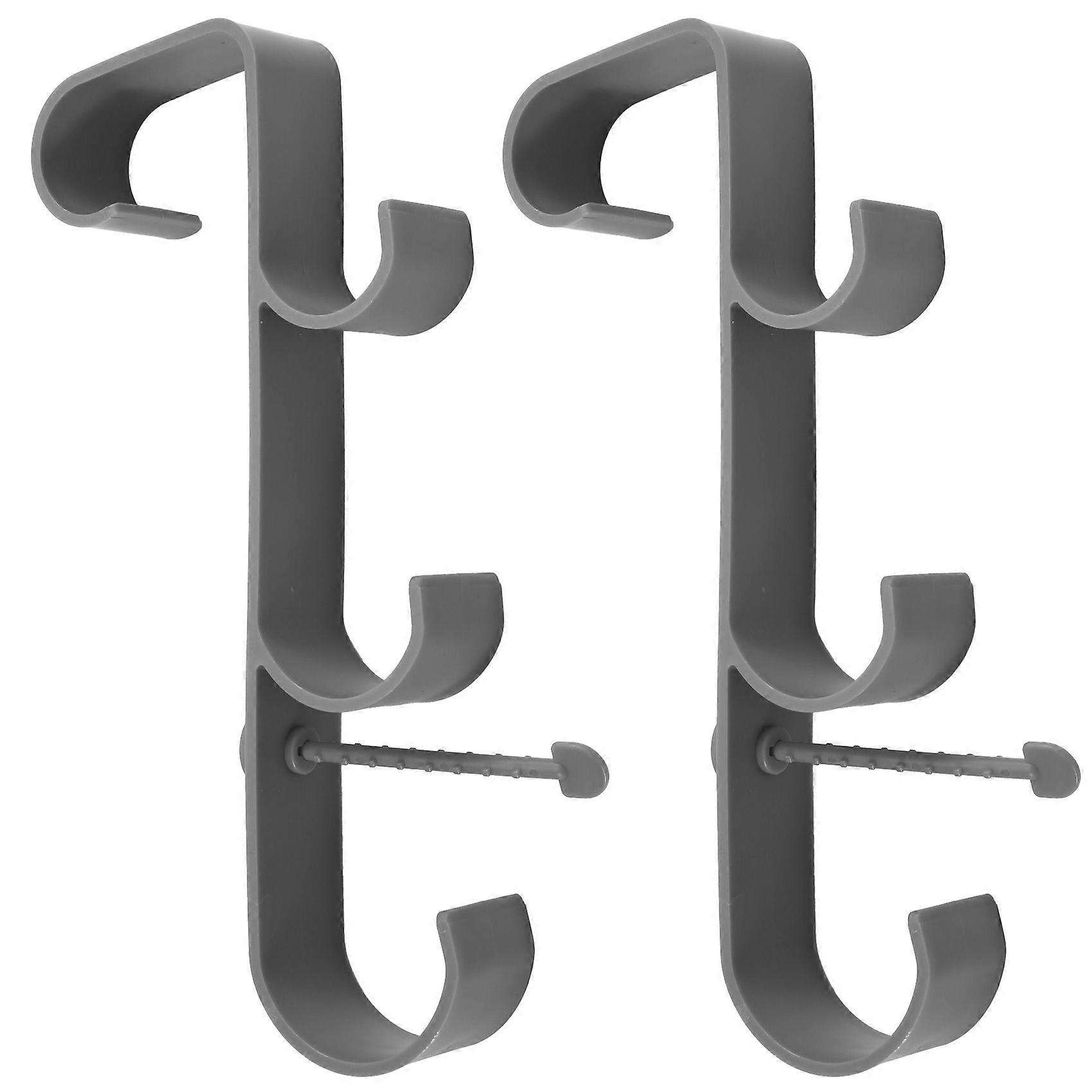 Adjustable Pool Leaf Skimmer Net Holder Ground Pools Pole Hanger Grey