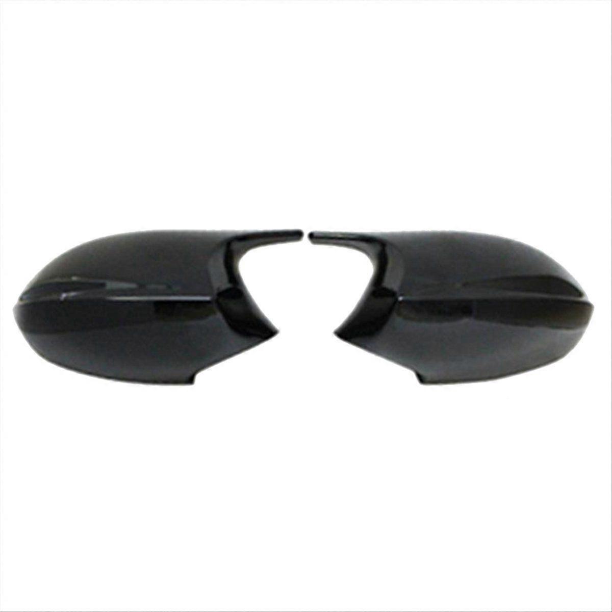 Car Rearview Mirror Side Mirror Cover Cap for E87 E81 E82 E90 E92 2004-2009 Side Mirror Shell Bright Black