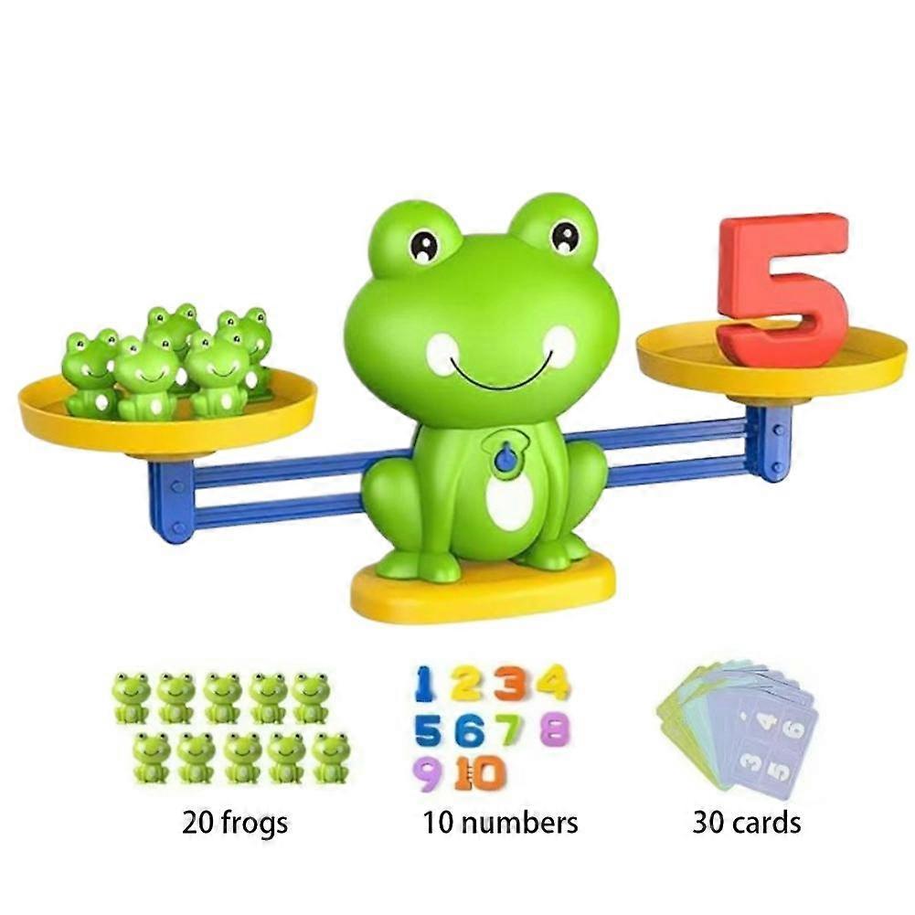 Frog Balance Math Toy Fun Counting Game For Kids Safe ABS Plastic STEM Learning Fine Motor Skills Parent Child Interaction