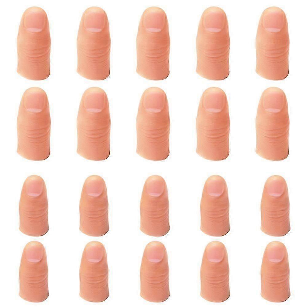 20pcs 2 sizes fake thumb soft thumb set finger toy magic props