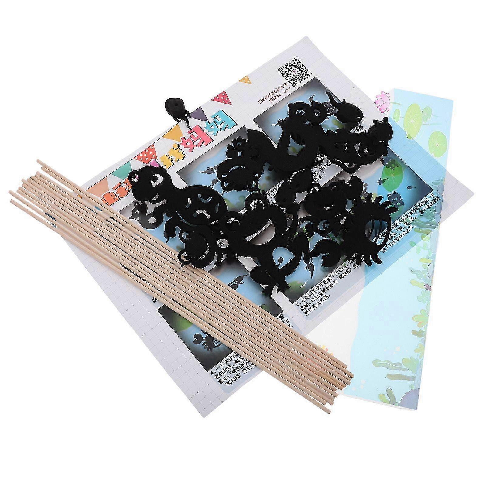 1 Set Multifunctional Preschool Shadow Play Materials for Kids Ideal for Storytelling and Performance Areas Stickers for Interactive Learning and Crea