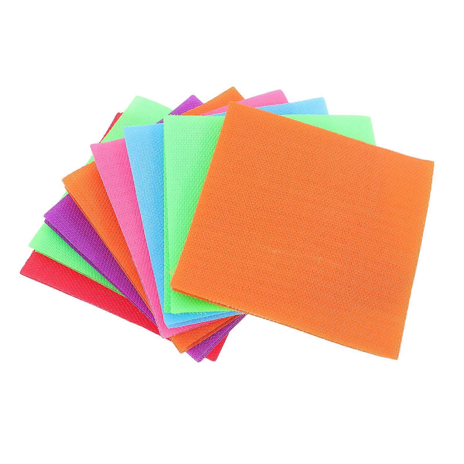 Assorted Color Square Carpet Spot Markers for Preschool Use 20Pcs