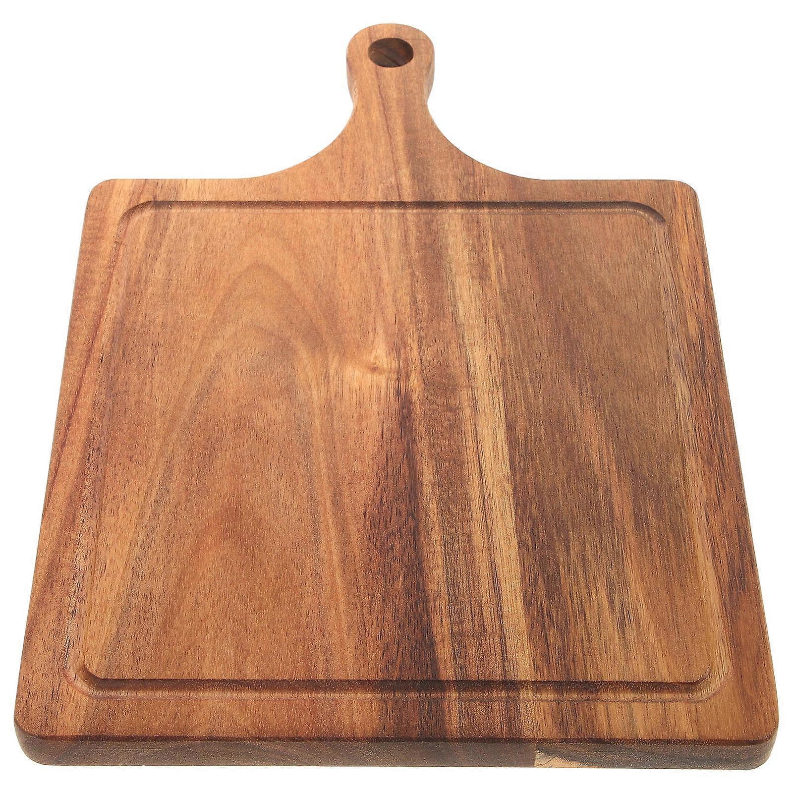 Wood Cutting Board with Handle for Kitchen Use 1 Piece Multipurpose Tray