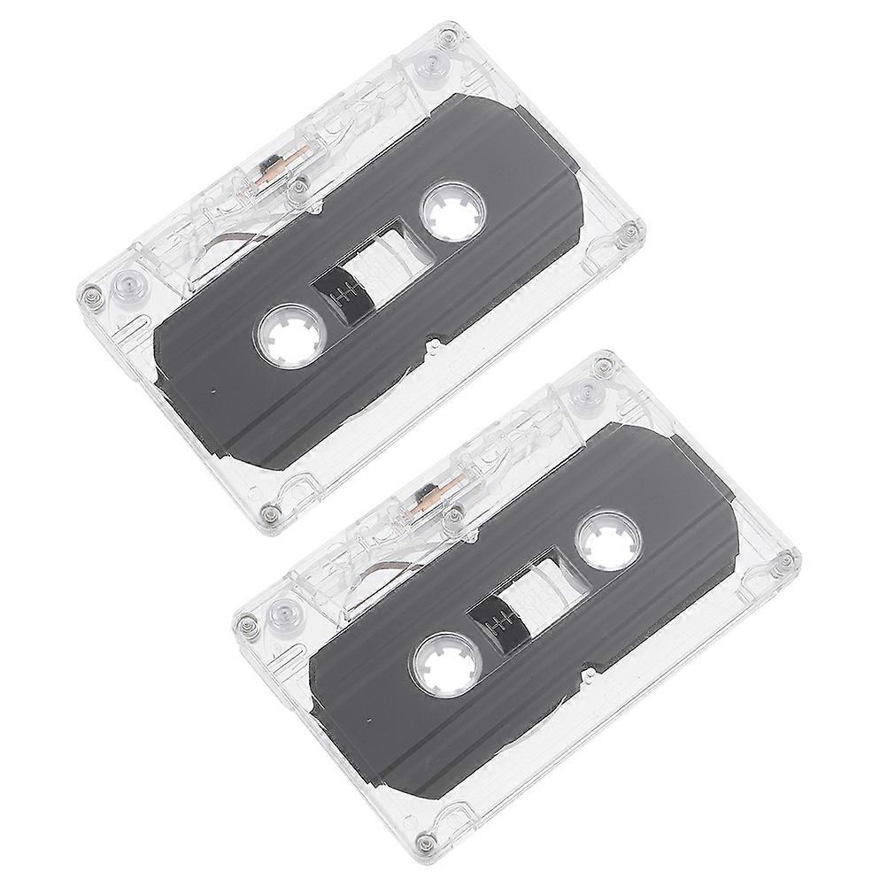 Empty Cassette Tape Multi Plastic for Recording 2Pcs Handcraft Supply