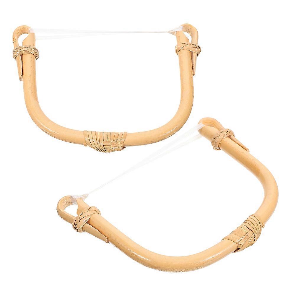 Replacement Wicker Kettle Handle for Ceramic Pot with 2Pcs Bamboo Grip