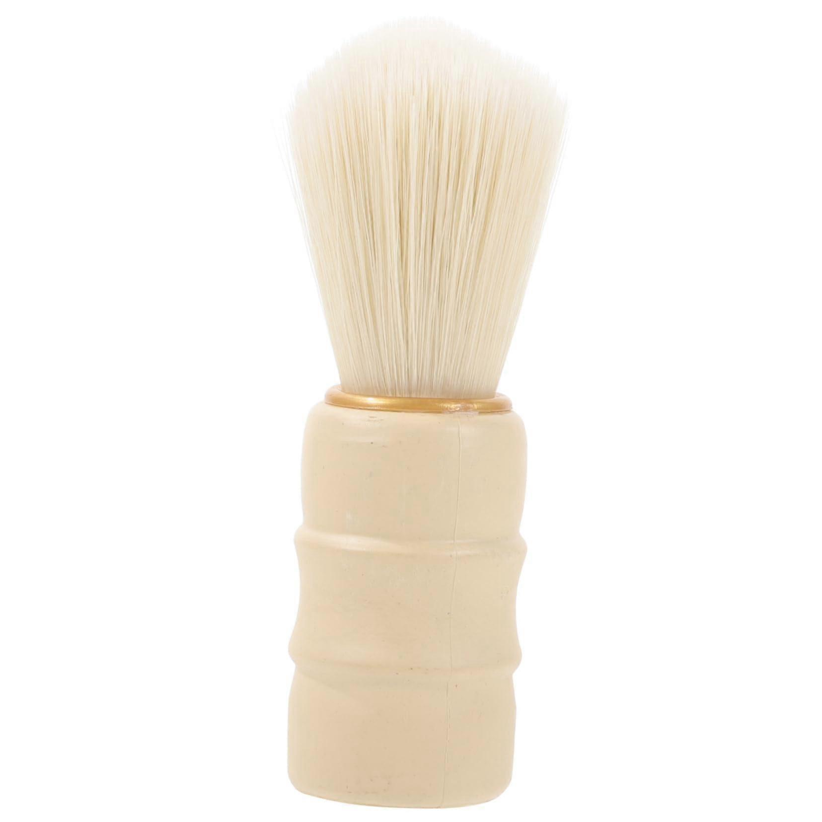 Shaving Brush and Beard Brush with Soft Gentle Bristles, Ergonomic Handle, Neck Duster for Men