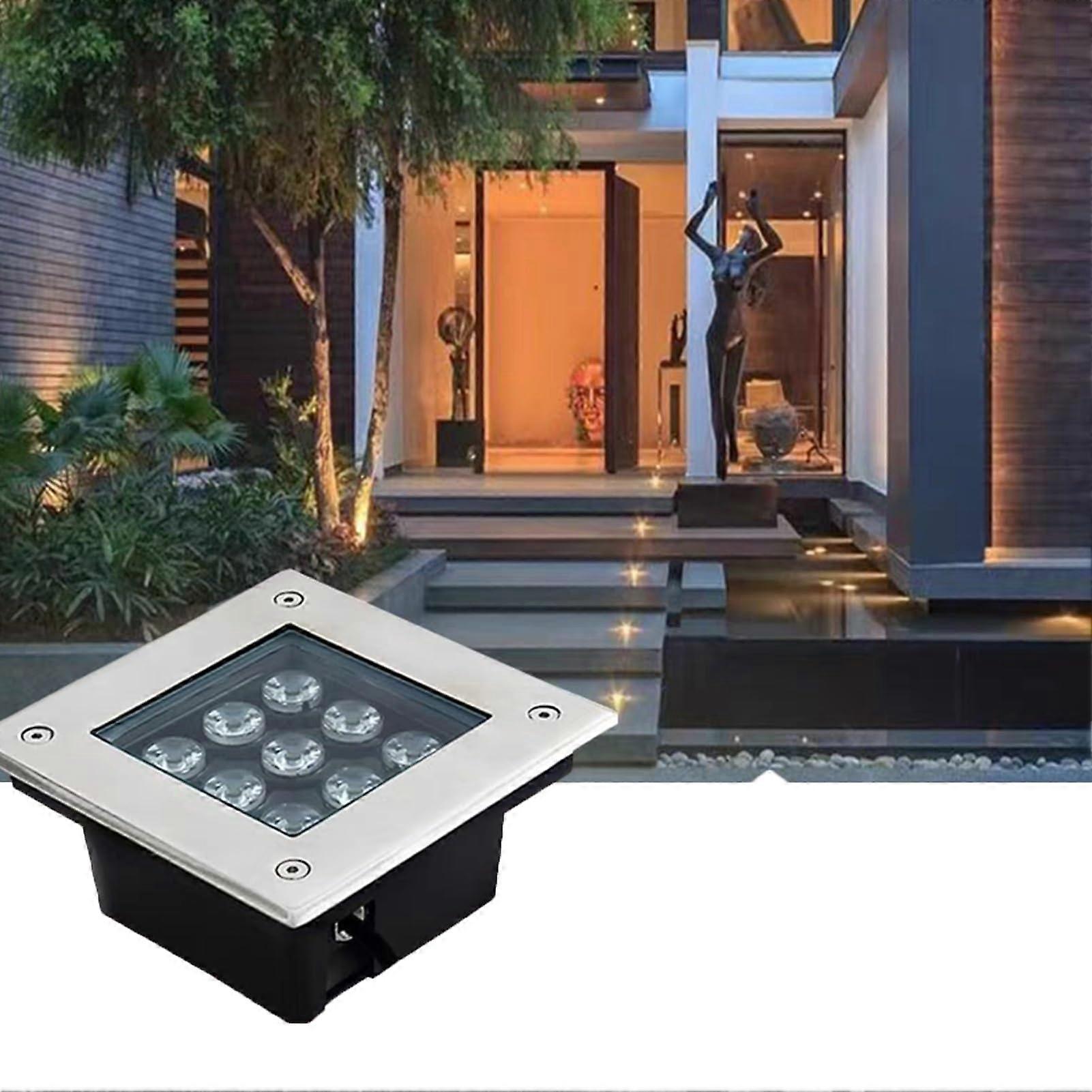 Outdoor LED Landscape Lights IP67 Waterproof Square 12V Low Voltage Deck and Garden Path Lighting