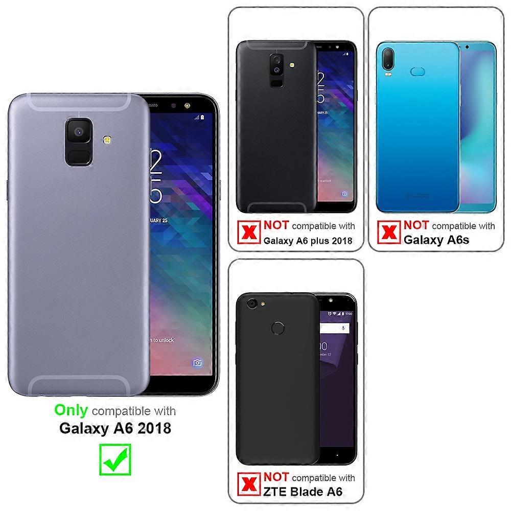 Samsung Galaxy A6 2018 Case - Protective Case with Stand Function and Card Slot
