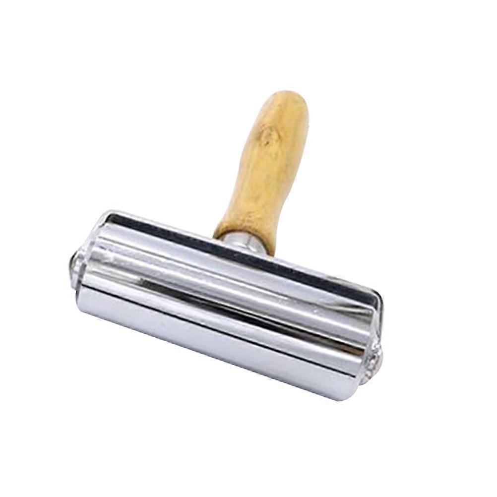 Press Roller Wooden Handle Leathercraft Roller for Crafts Making 2Pcs