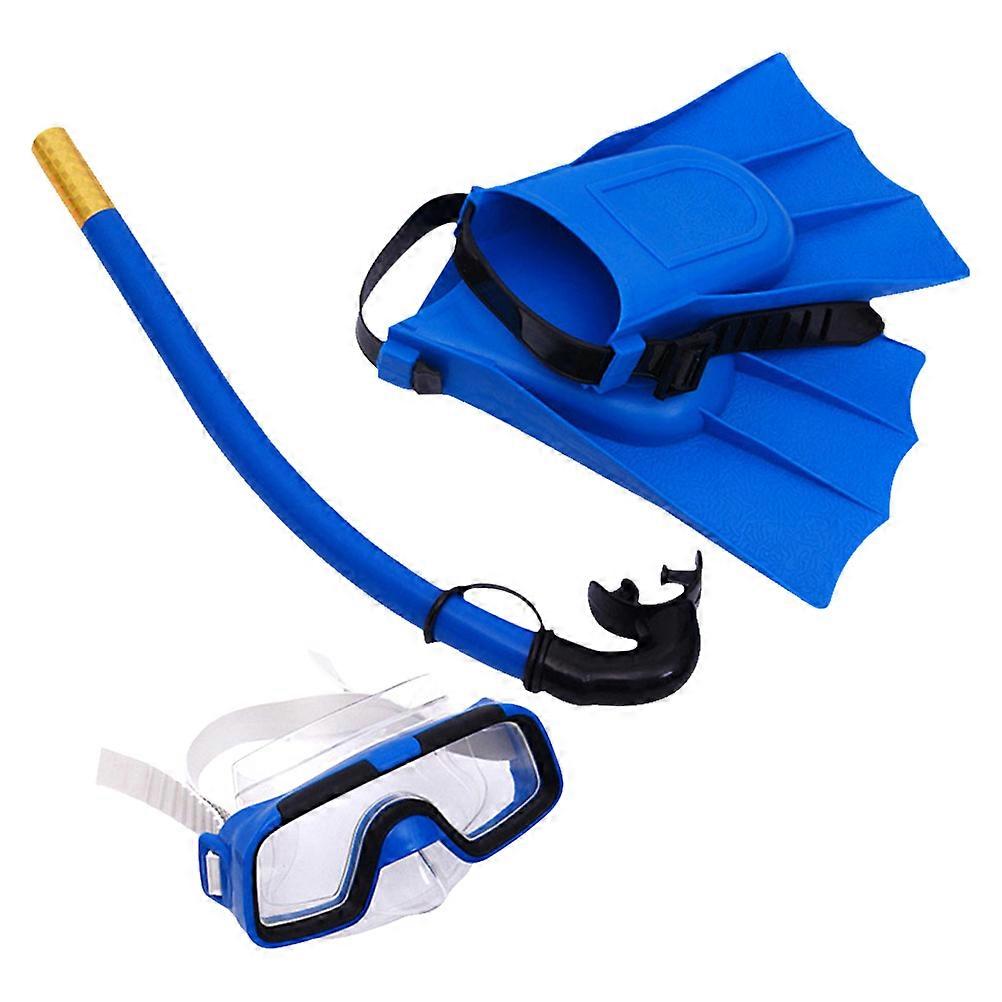 Barnedykkerbriller og snorkelsett for barn, blå
