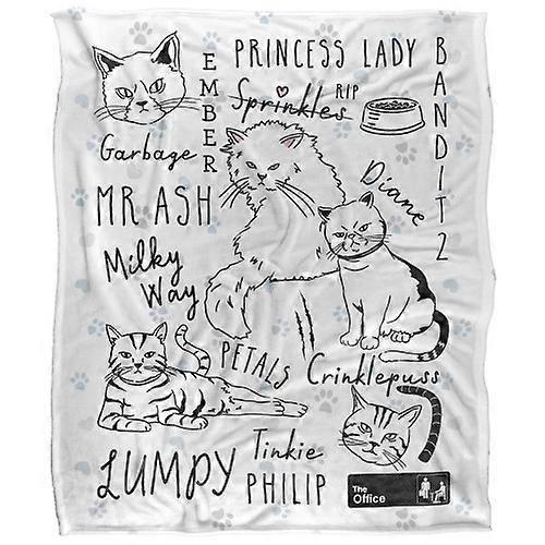 The Office Angela Silky Cats Soft Touch Blanket