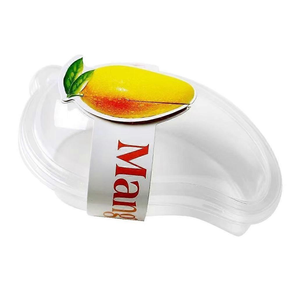 50pcs Transparent Mango Cake Box Large Capacity Fruit Shaped Packaging Box  Cheese