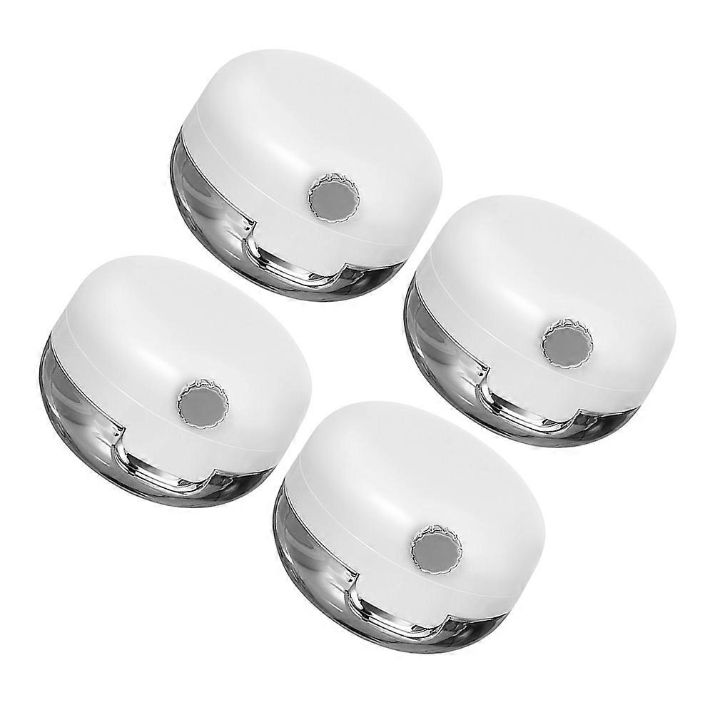 Lip Balm Jars Refillable Lip Application Containers .15X5.00X3.70CM Portable Use 4Pcs