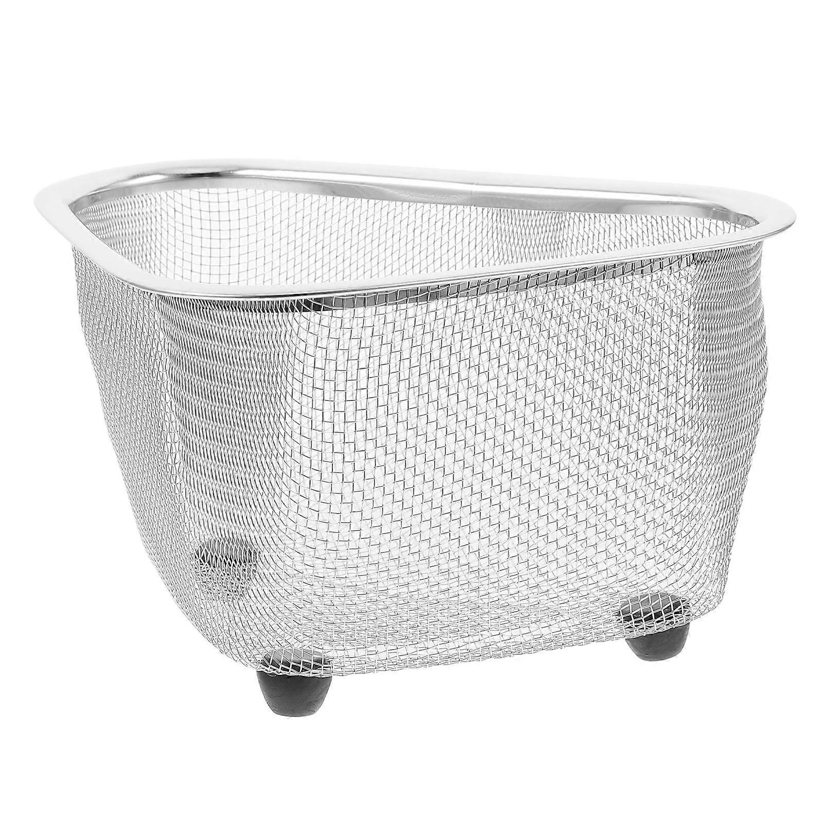 Sink Drainer Rack for Kitchen 1Pcs Triangle Shape Sink Corner Storage Basket