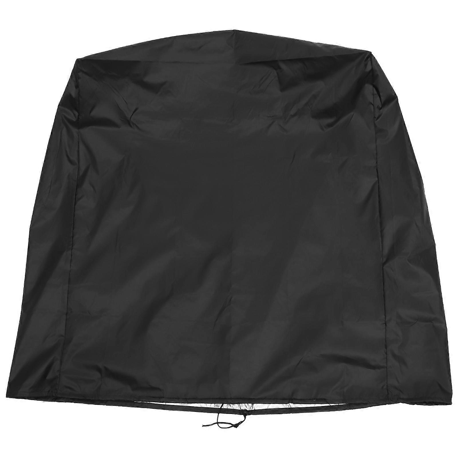 Folding Chair Protector Waterproof Design Dustproof Outdoor Use Black 1 Set