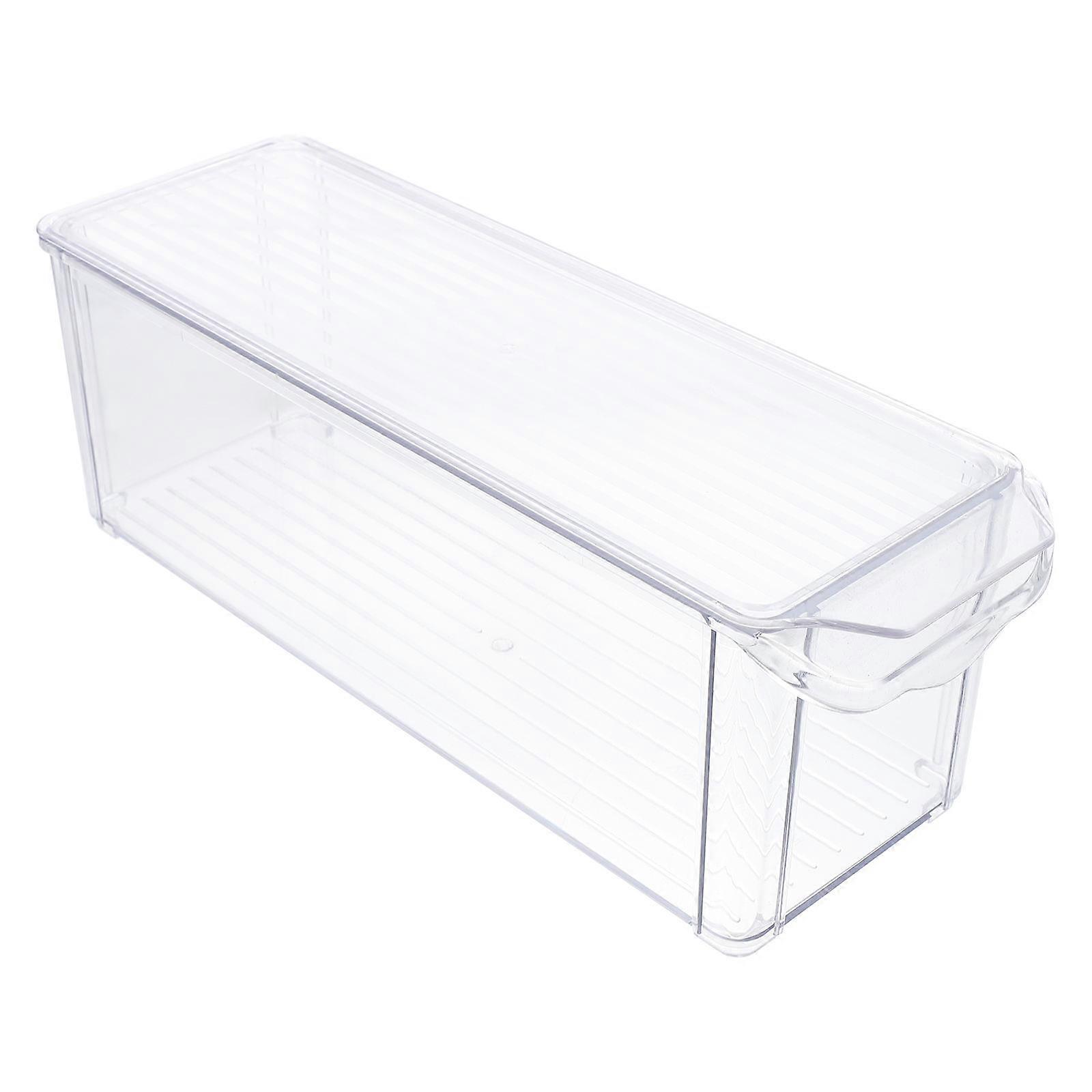 Refrigerator Organizer Fresh-keeping Plastic Storage Box Rectangular Sealing For Fridge Organization 1Set
