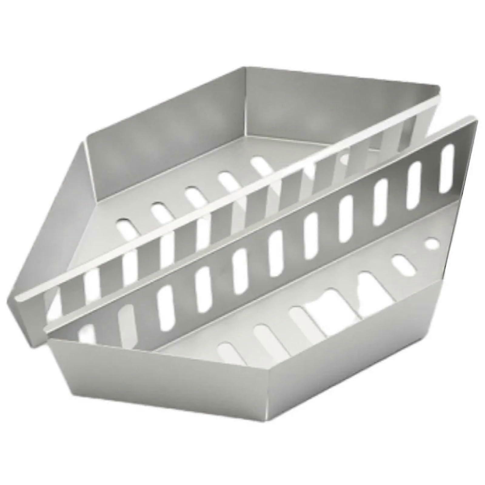 2pcs Charcoal Grill Basket Set for BBQ Grills with Optimized Airflow and Efficient Fuel Usage