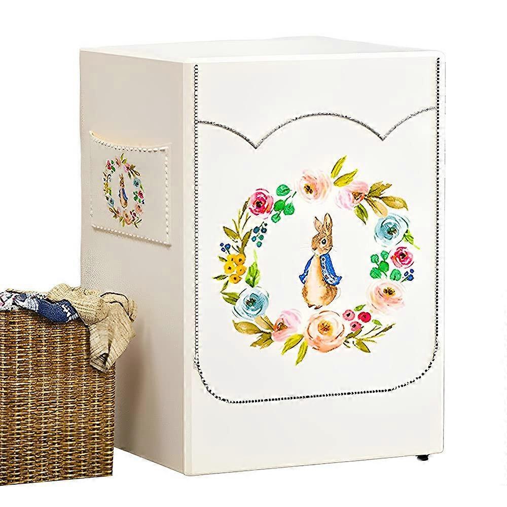 Waterproof Front Load Washing Machine Cover with Zipper, Dustproof UV Protector 45kg