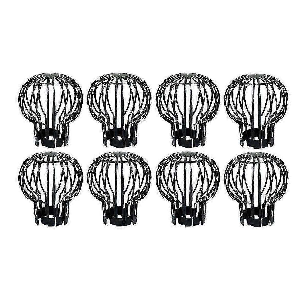 2026 8Pcs Plastic Gutter Guards, Downpipe Leaf Guard, Downspout Filter, Drain Pipe Debris Dirt Protector new