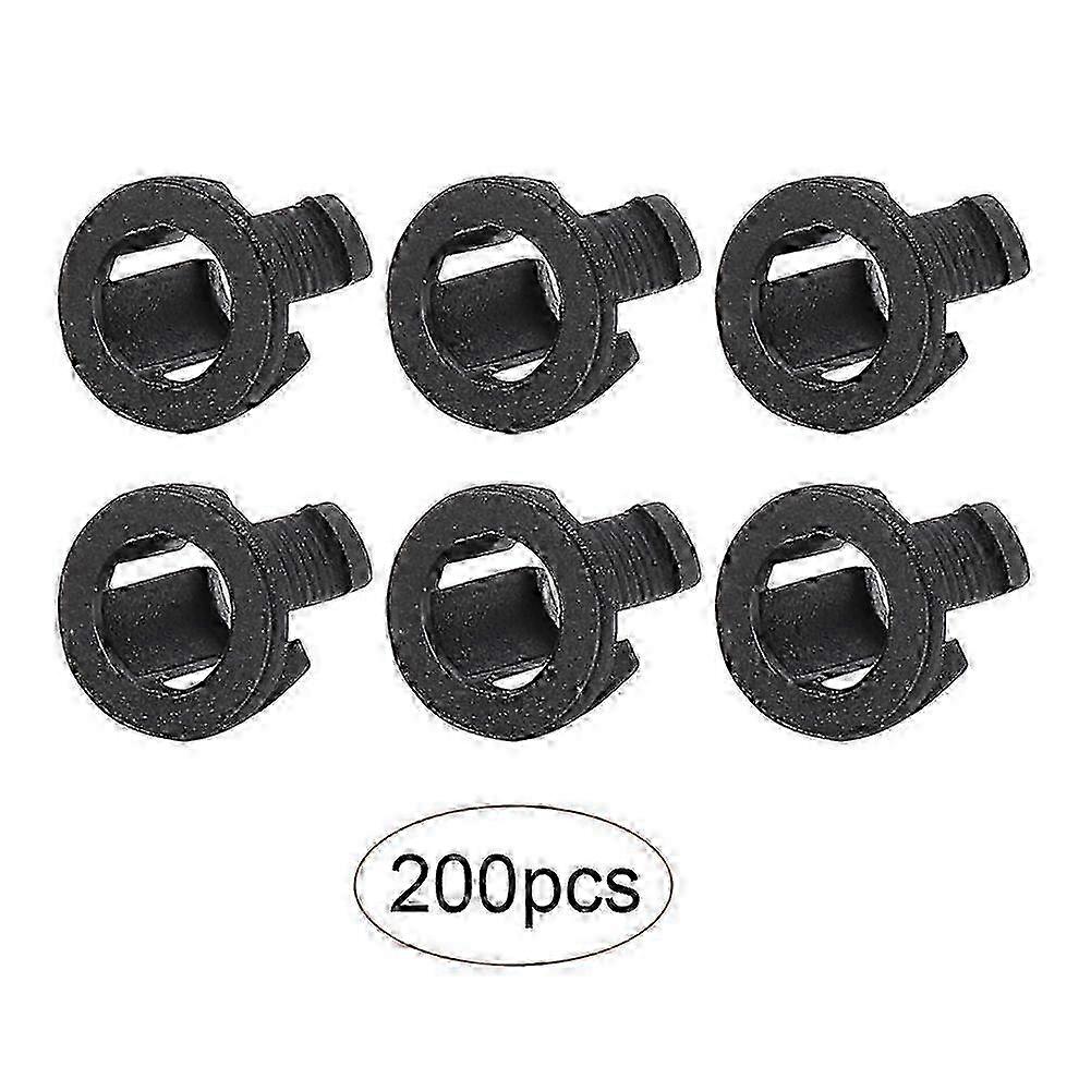 26-27 200PCs LED Holder Electronic Component Accessory Diode Bracket Mount Plastic Black 5mm