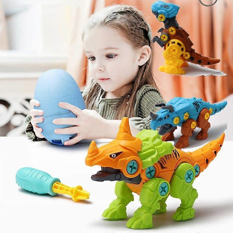 DIY disassembly assembly dinosaur toy set screw nut combination assembling dinosaur model educational toy