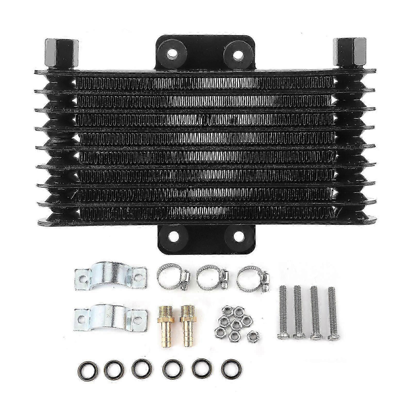 Universal Motorcycle Oil Cooler - Enhance Engine Power - Longevity Suitable For 125cc-250cc