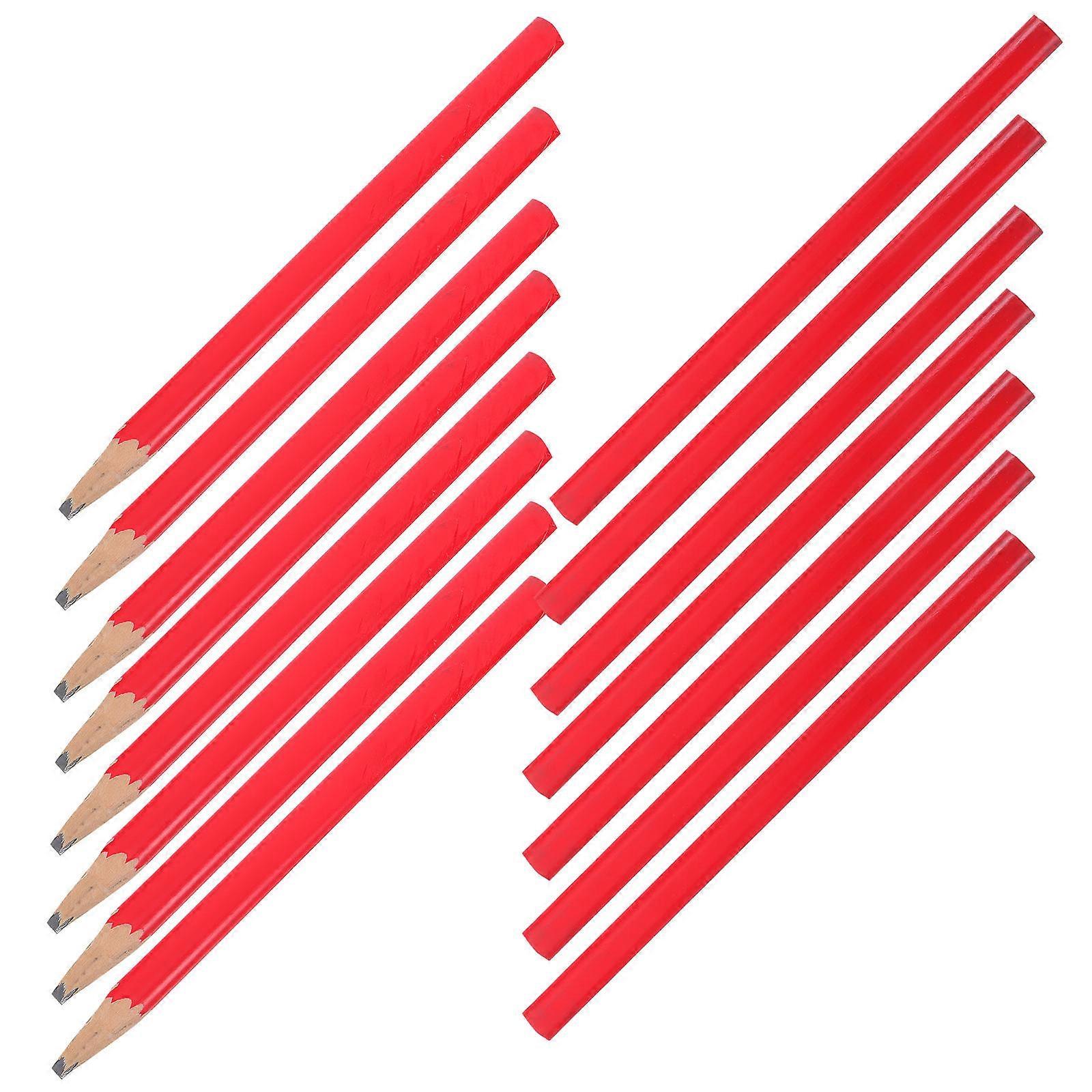Red Carpenter Pencil for Exams and Drawing with 30Pcs Quantity