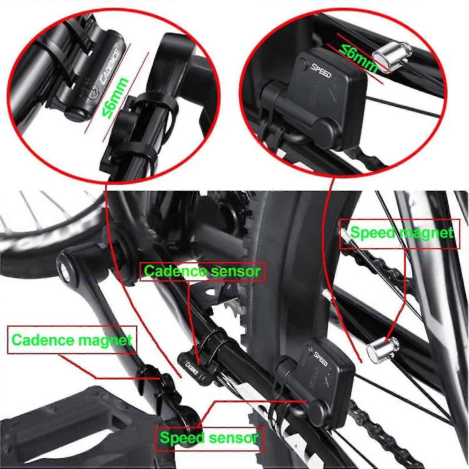 Cycling Wireless Computer Bike Computer Cadence Multifunctional Rainproof Cycling Computer With Backlight Lcd-dwdz