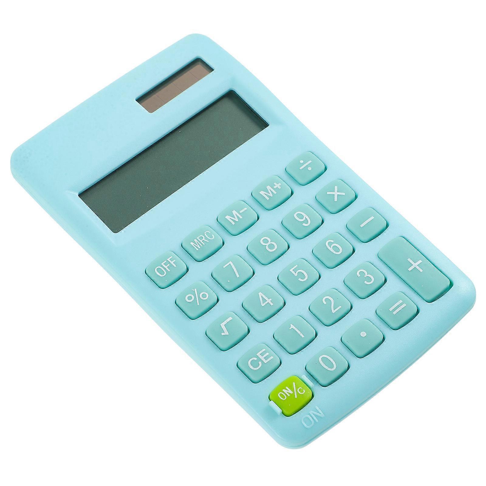 Mini Digital Calculator Student Learning Cute And Simple Appearance 12x7cm 1Set