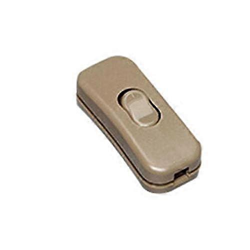 Bronze Inline Lamp Switch with Smooth Toggle On Off for Table or Desk Light Cord Control