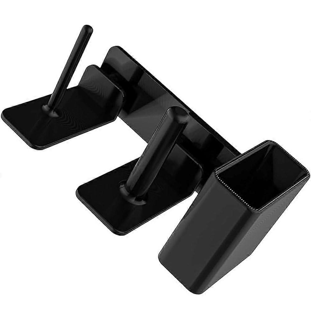 Coffee Cup and Lid Holder Organizer for Coffee Bar, Stackable SpaceSaving Dispenser Black