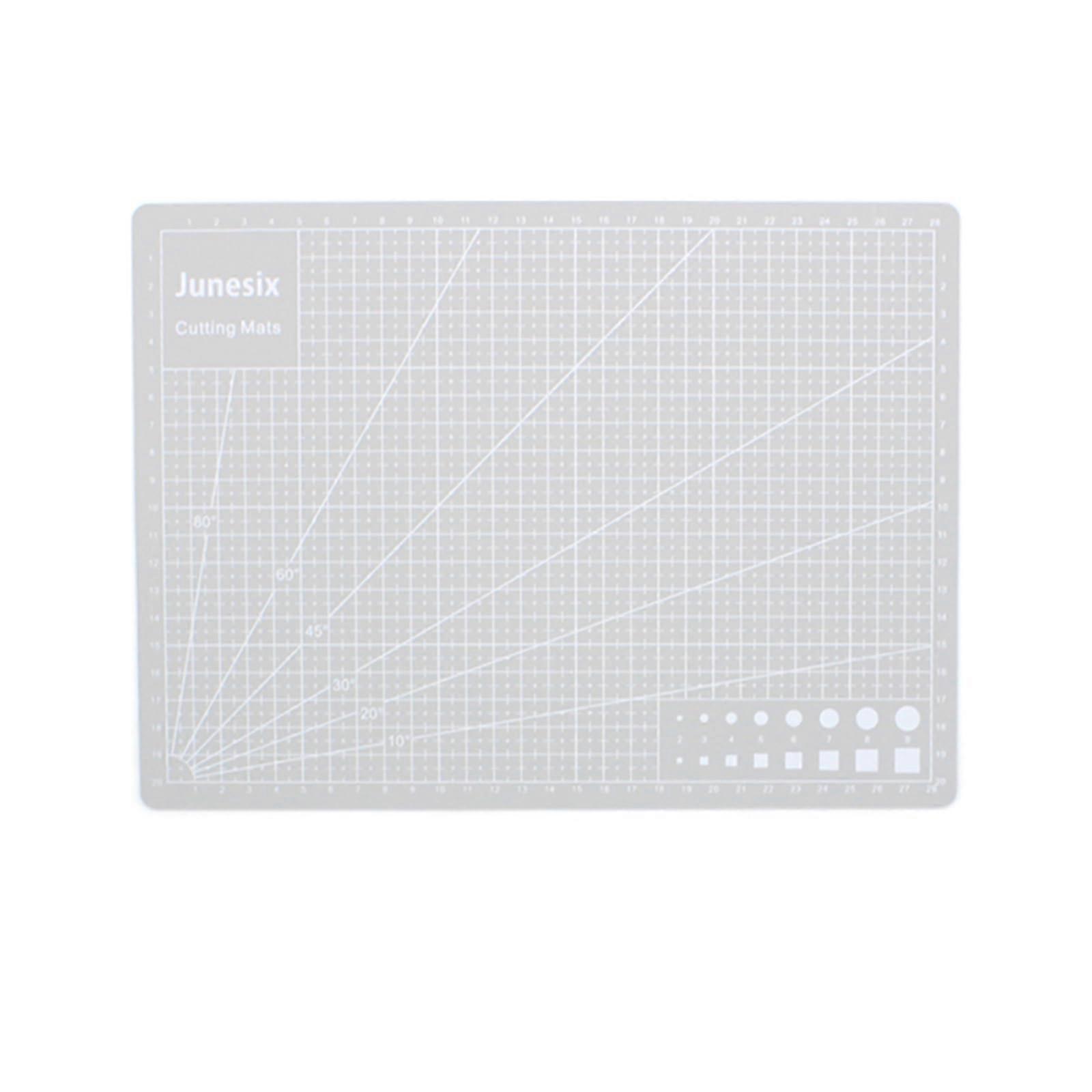 A4 Self Healing Cutting Mat with Precise Grid Lines, Double Sided NonSlip PVC for Crafts