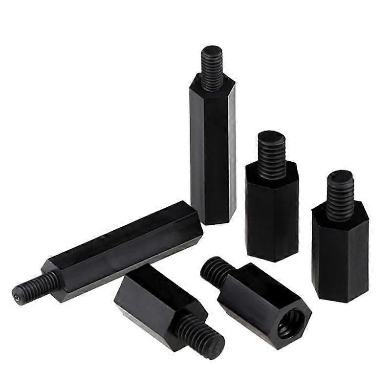 Black Nylon Hex Standoff Spacer M3 26mm RustResistant for PCB and Motherboard Mounting