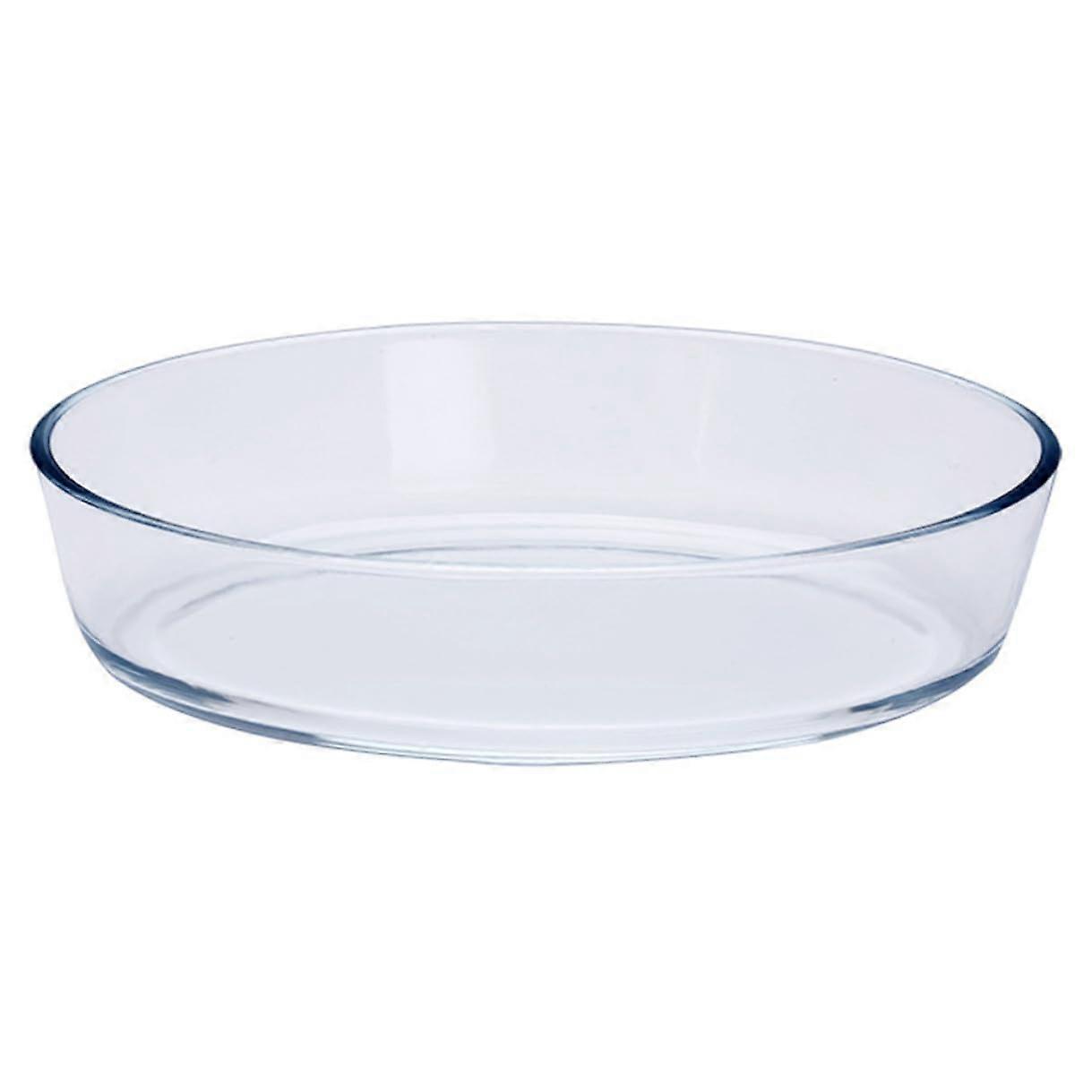 Glass Baking Dish  Borosilicate Oval Oven Safe Pan Heat Resistant Microwave Safe Bakeware